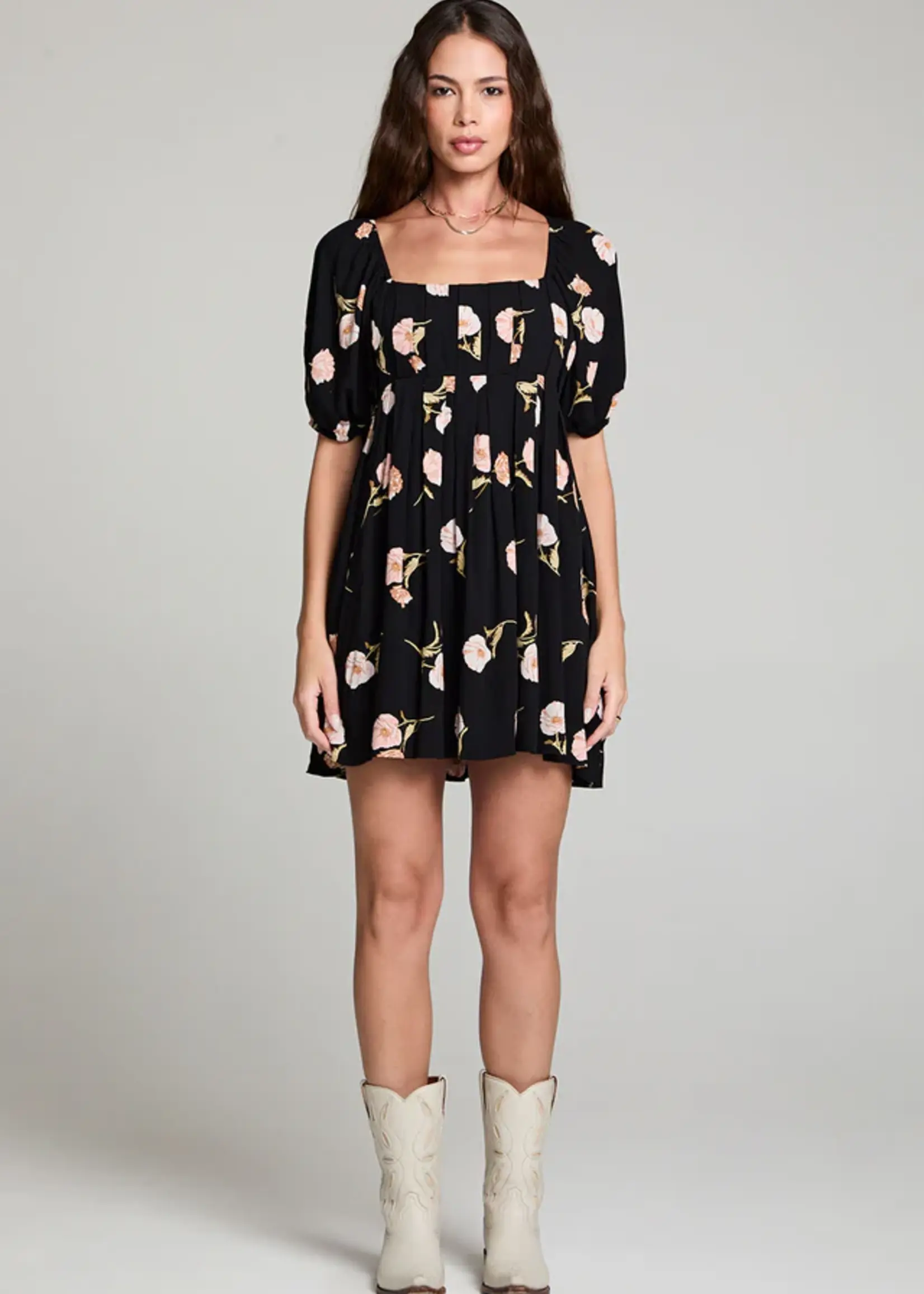 Saltwater Luxe Summer Mini Dress Black