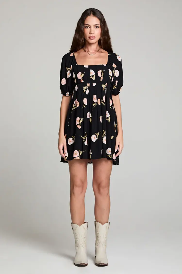 Saltwater Luxe Summer Mini Dress Black