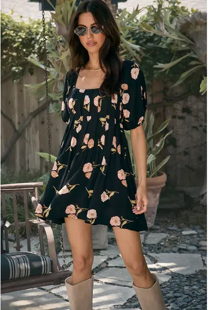 Summer Mini Dress Black