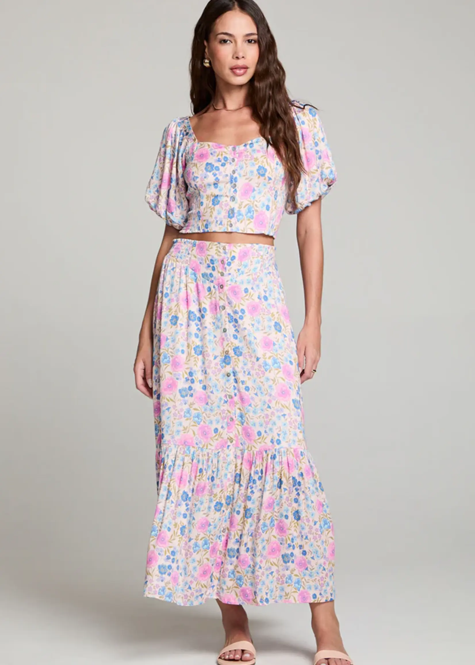 Saltwater Luxe Dagny Midi Skirt Multi