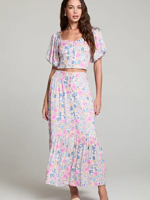 Saltwater Luxe Dagny Midi Skirt Multi