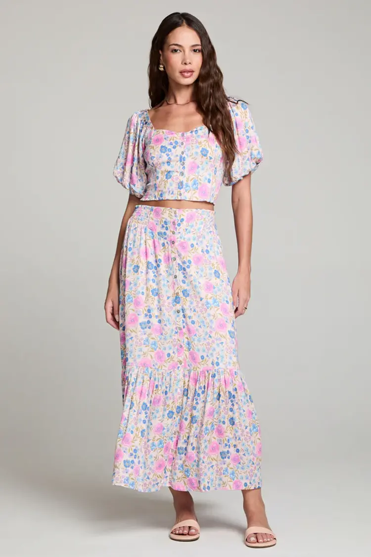 Saltwater Luxe Dagny Midi Skirt Multi