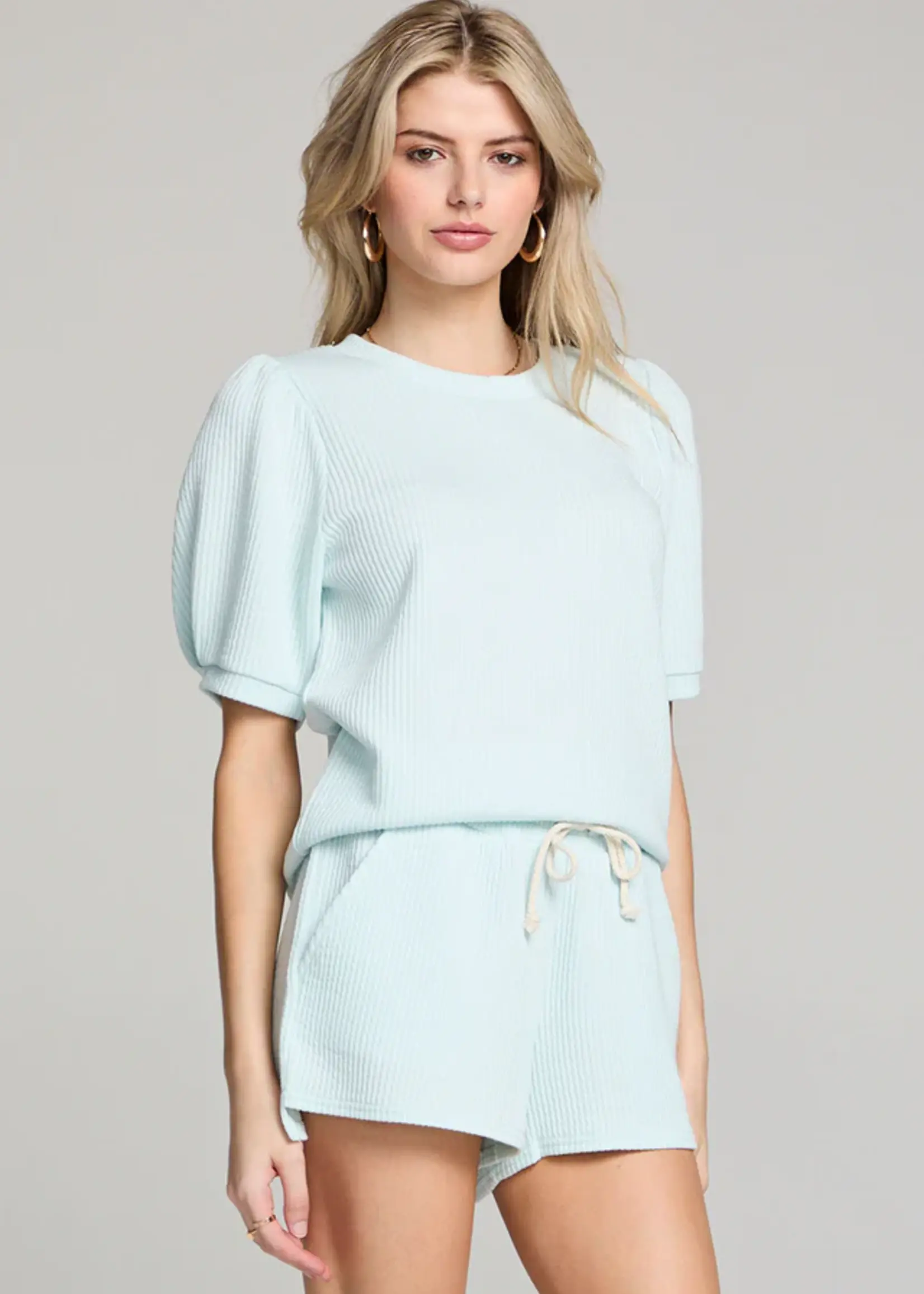 Saltwater Luxe Short Sleeve Pullover Ice Blue