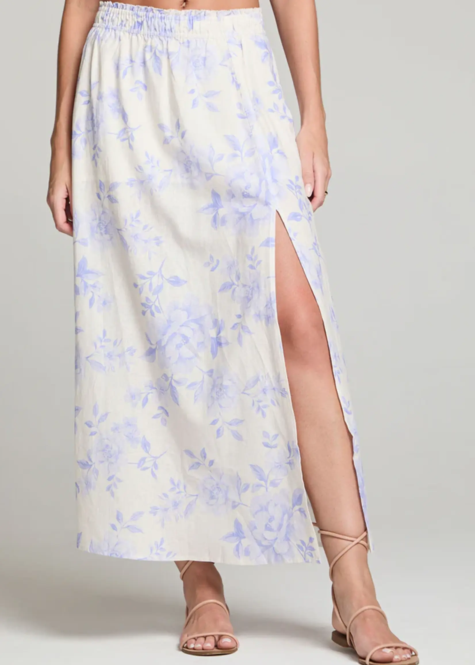Saltwater Luxe Ida Midi Skirt Bluebell
