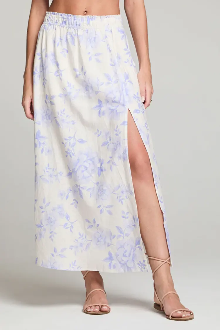 Saltwater Luxe Ida Midi Skirt Bluebell