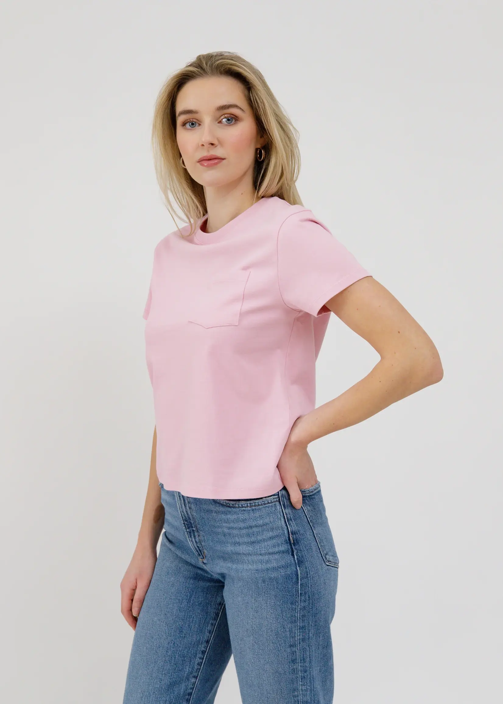 brunette the label Core Tee w Pocket