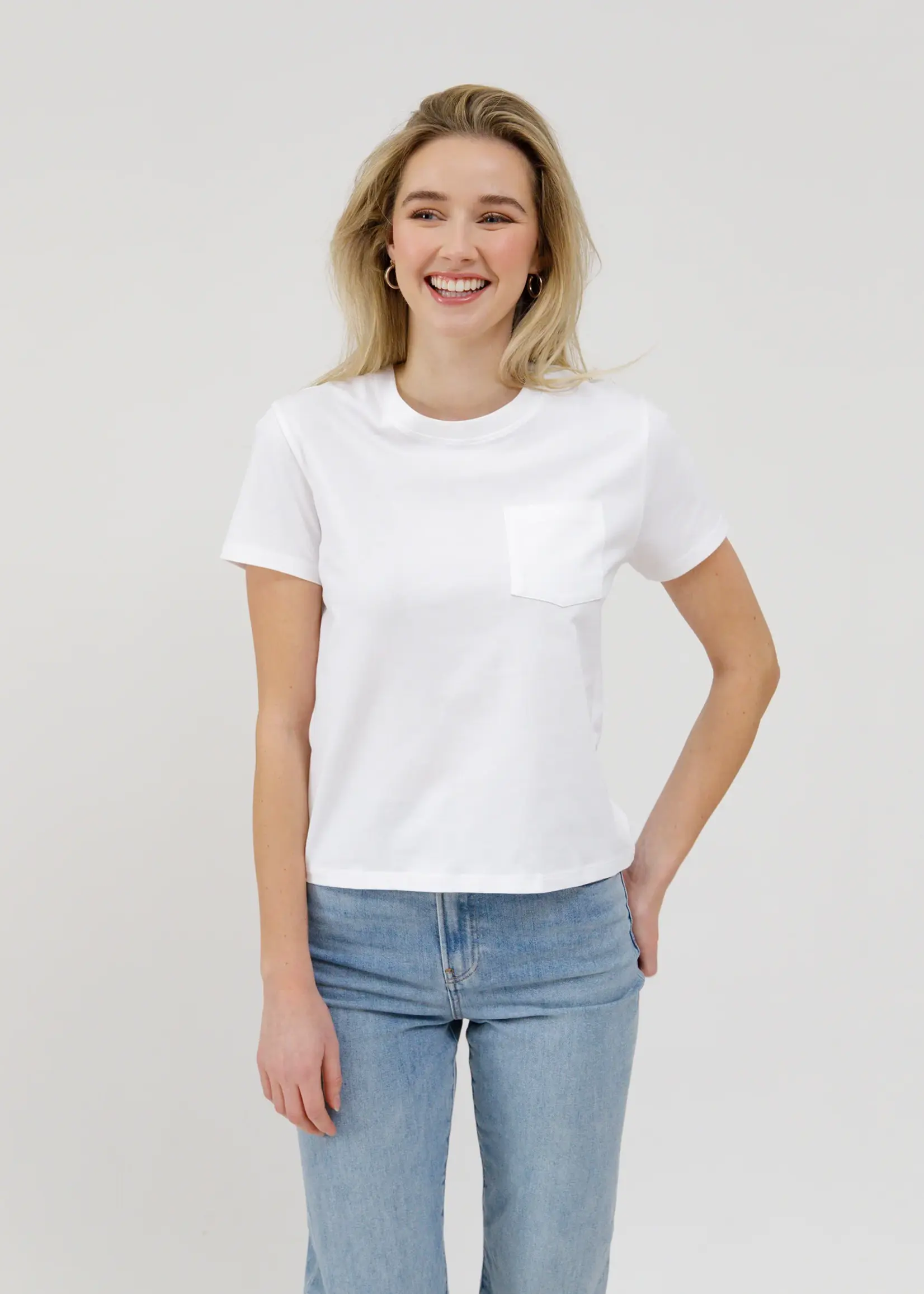brunette the label Core Tee w Pocket