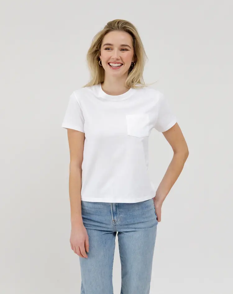 brunette the label Core Tee w Pocket