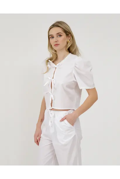 Poplin Tie Up Top