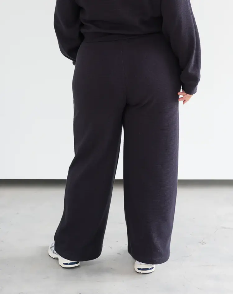 brunette the label Waffle Wide Leg Pants