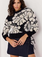 Mink Pink Eden Intarzia Knit Sweater