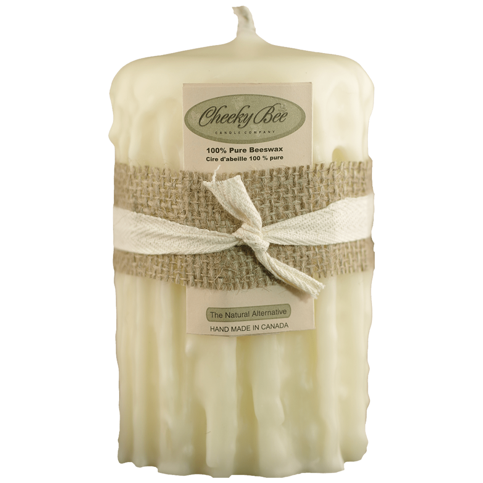 Cheeky Bee Candles Dripped Ivory 3.5x5