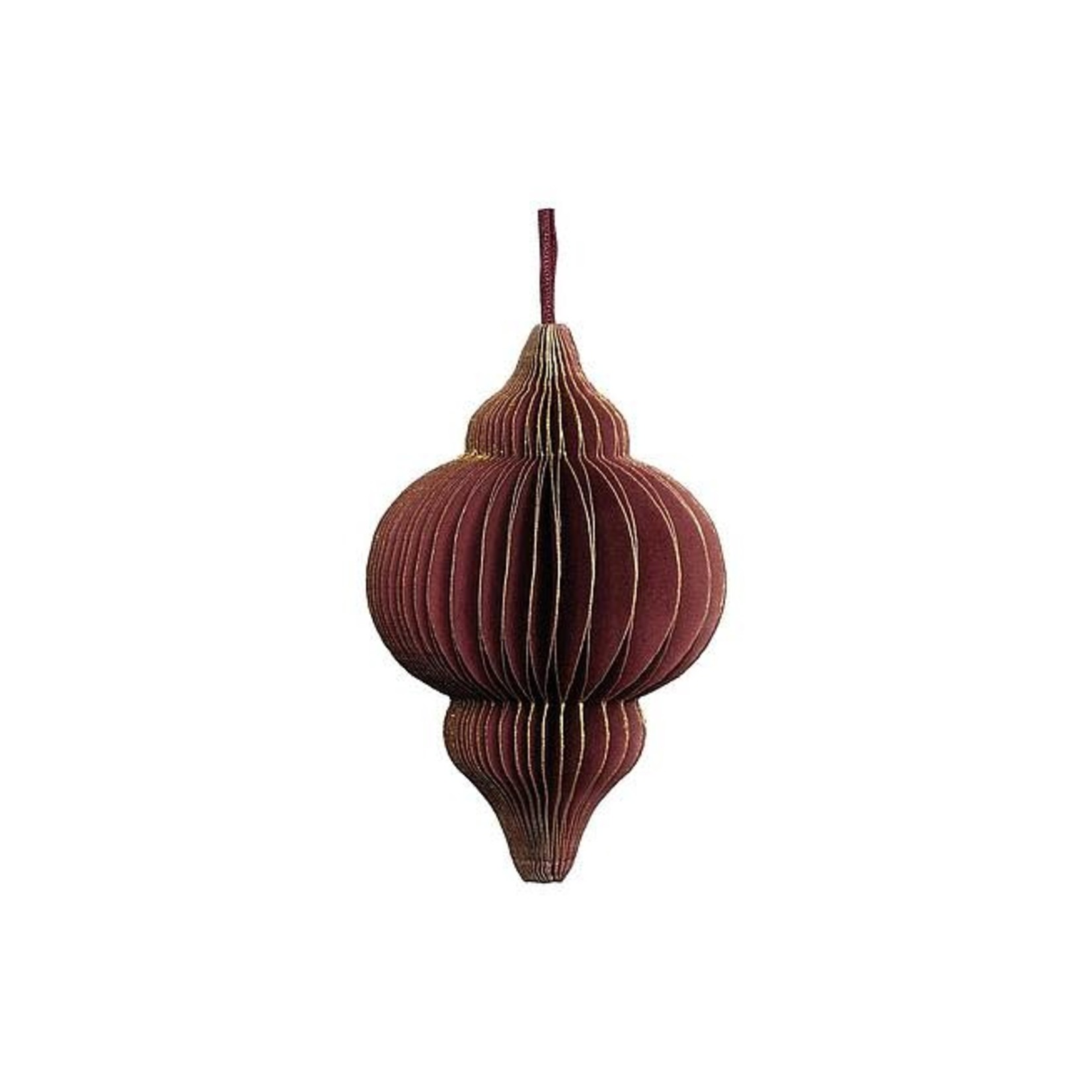 Tranquillo Paper Pendant 10cm Bordeaux-Gold