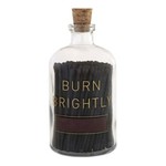Apothecary Match Bottle, Burn Brightly, Large
