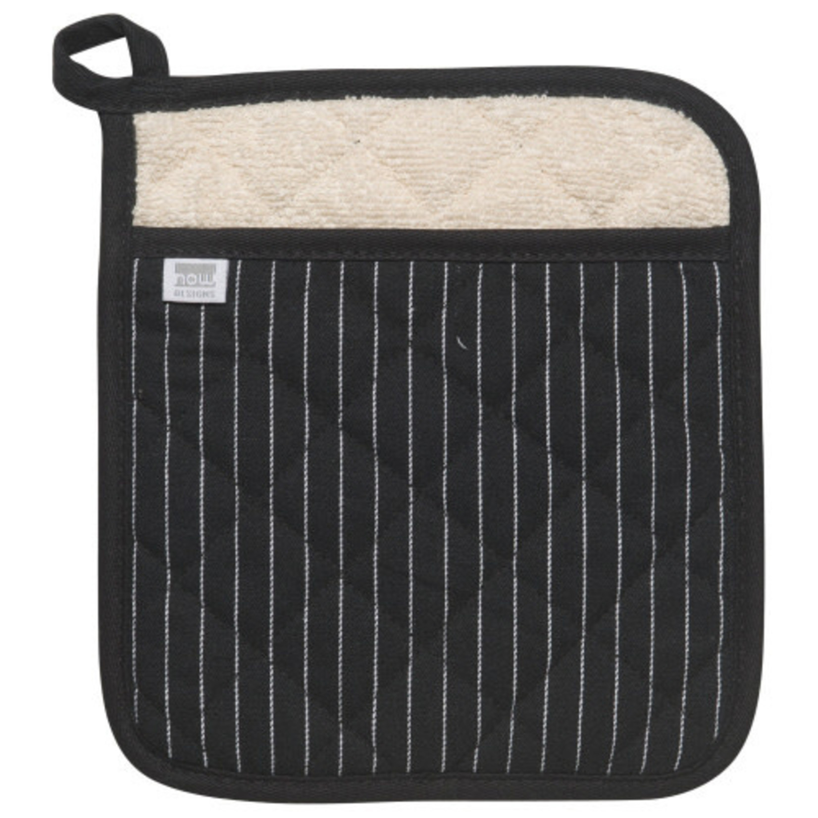 Pinstripe Black Pot holder