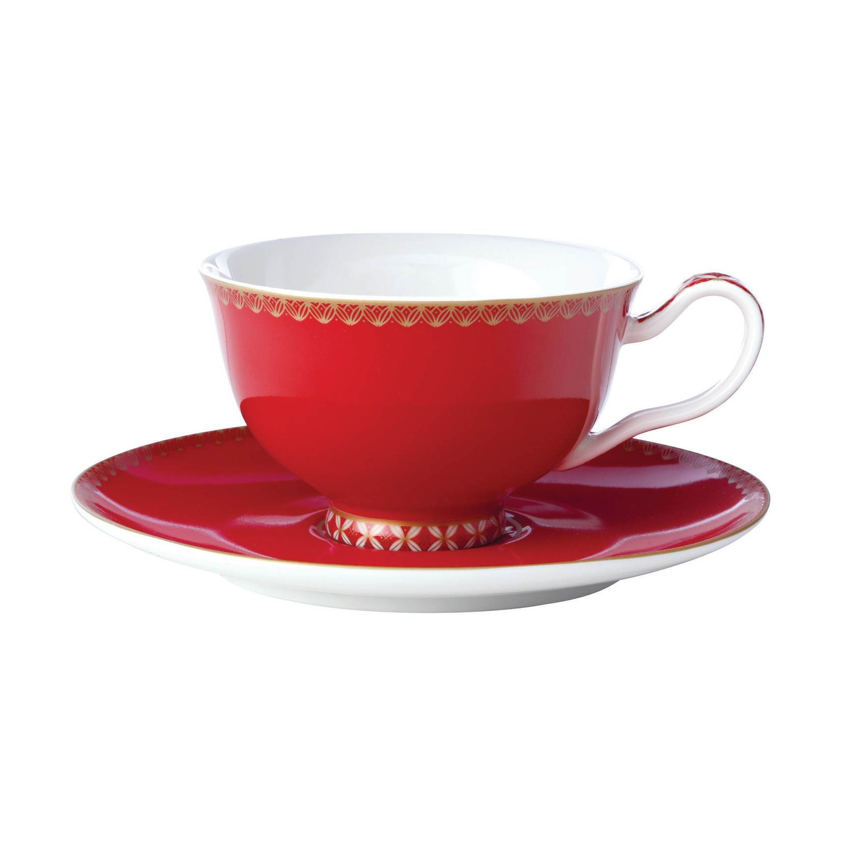 CUP&SAUCER CLASSIC RED