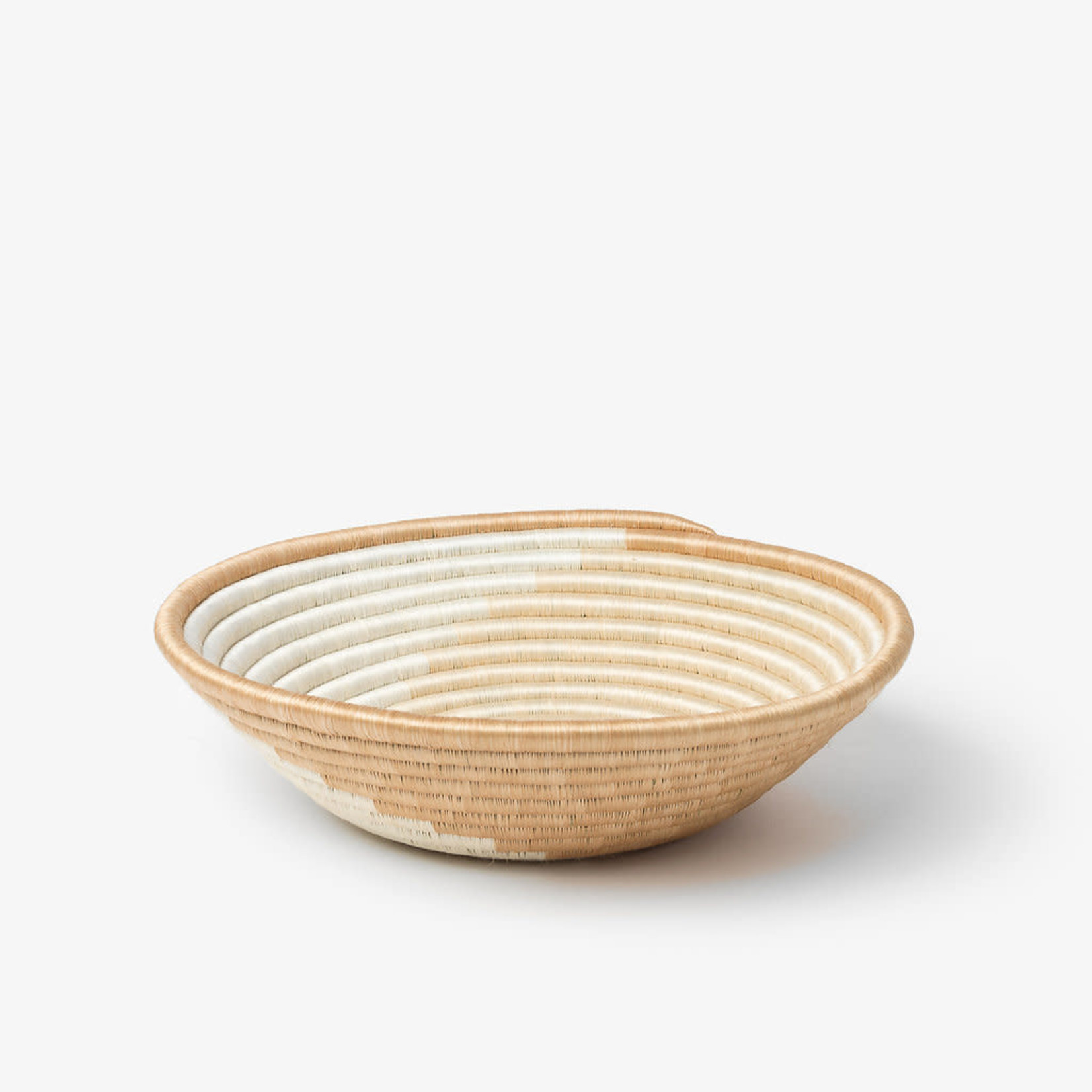 Zera Bowl- White & Tea- 12"