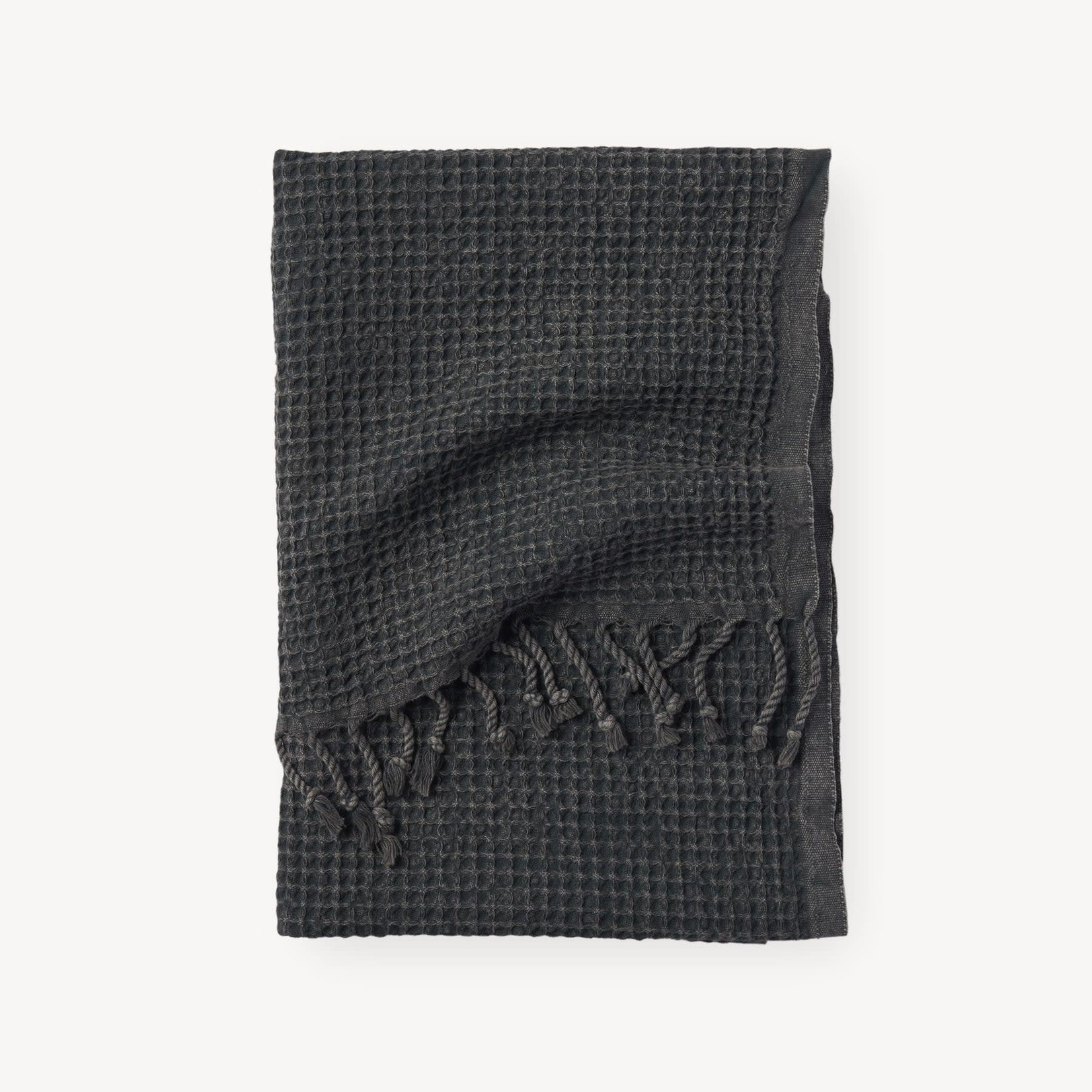 Pokoloko Stonewash Waffle towel coal