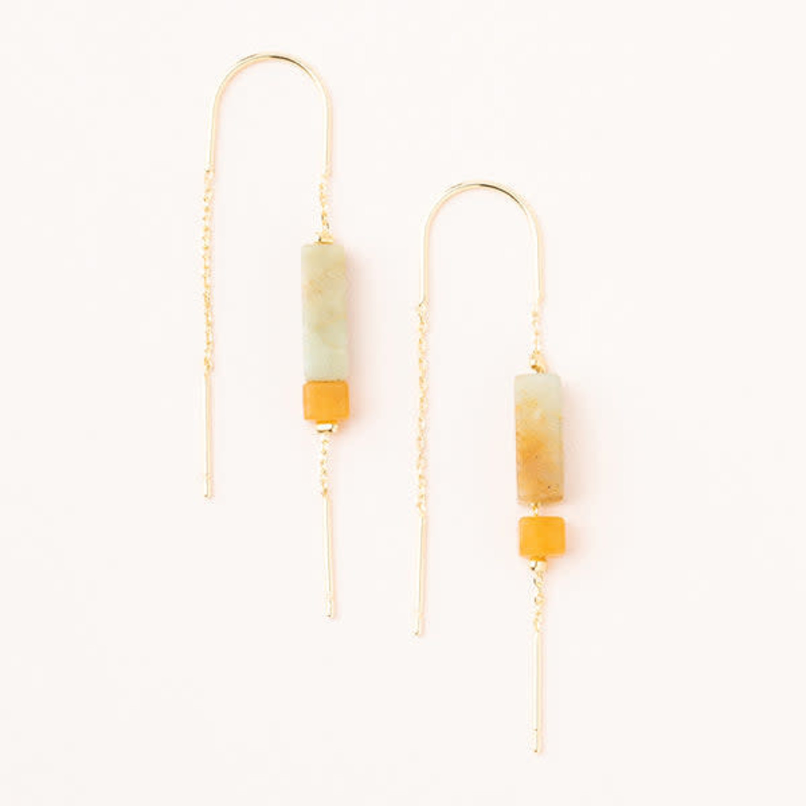 Scout Curated Wears Rectangle Stone Thread Earring