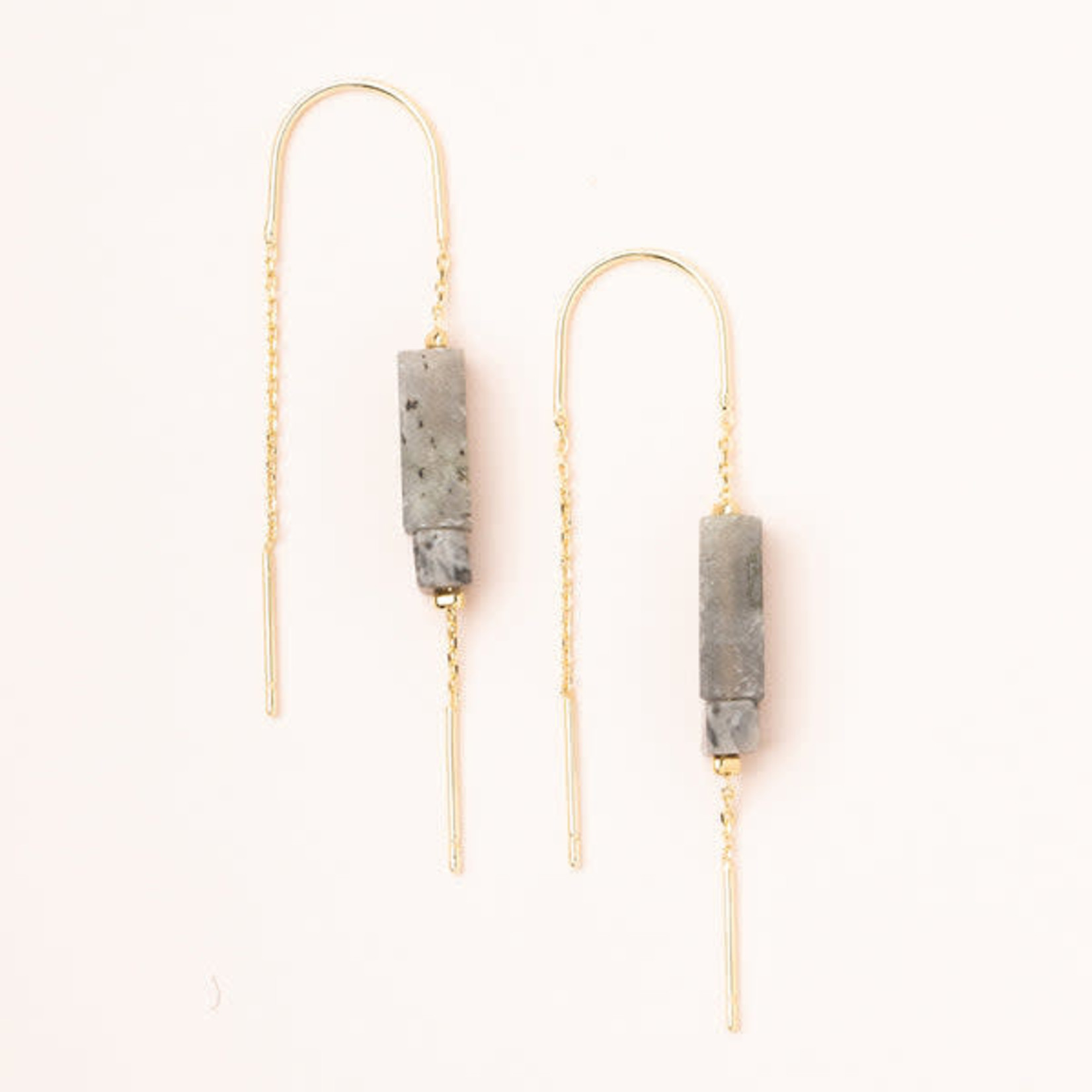 Scout Curated Wears Rectangle Stone Thread Earring