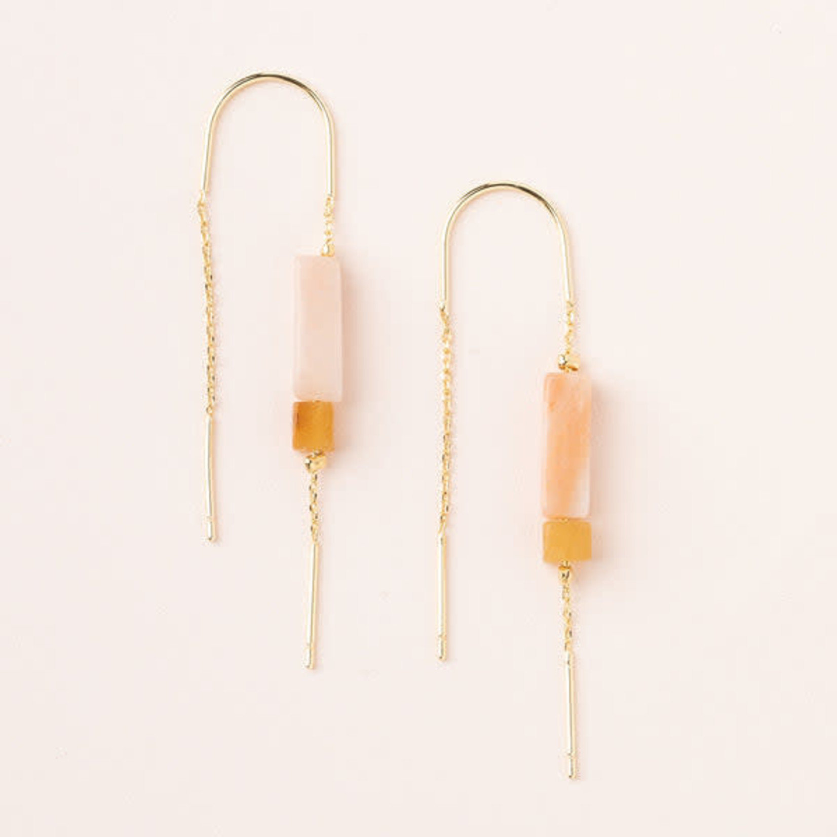 Scout Curated Wears Rectangle Stone Thread Earring