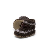 Slippers, Baby Shoe Size 5, Brown with Stripe