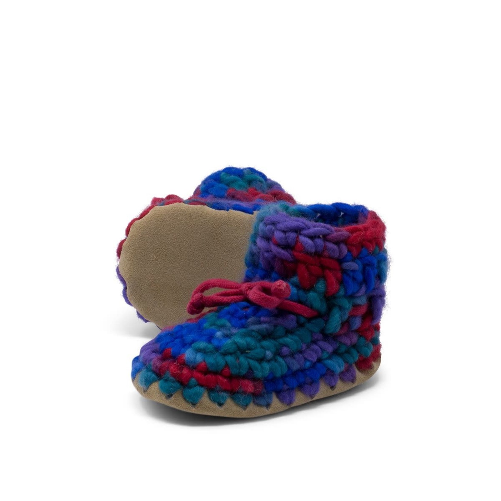 Slippers, Baby Shoe Size 5, Red Multi