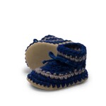 Slippers, Child Shoe Size 11, Denim with Stripe