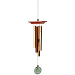 Woodstock Chimes CHIME Turquoise Bronze Med