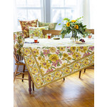 April Cornell Primavera Natural 36x36 Tablecloth