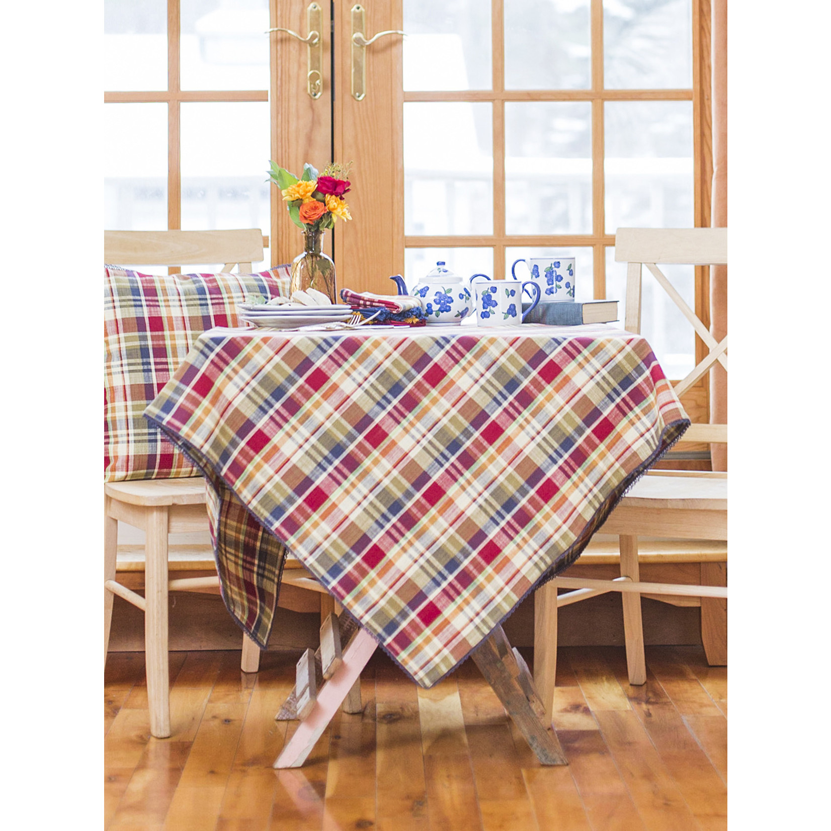 April Cornell Bountiful Plaid Multi 60x90