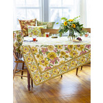 April Cornell Primavera Natural 54x54 Tablecloth