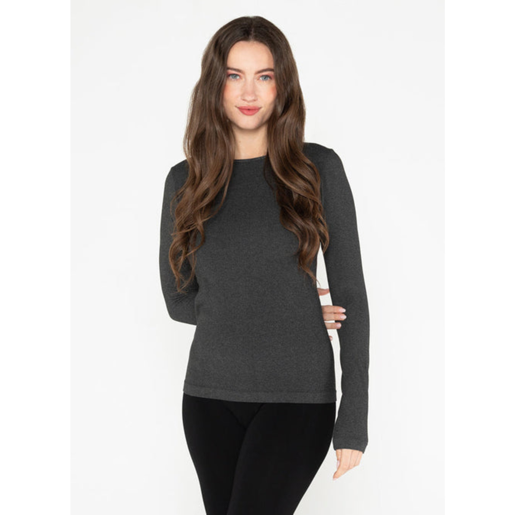 C'est Moi Bamboo Long Sleeve Crew neck