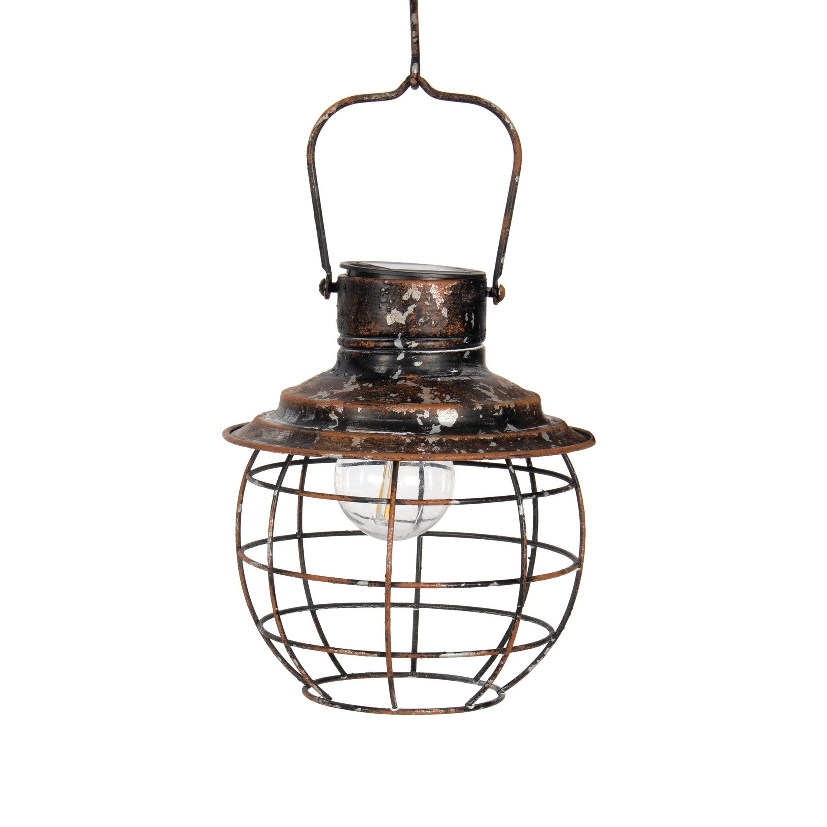 LANTERN-BLK RND SM  (XMAS22)