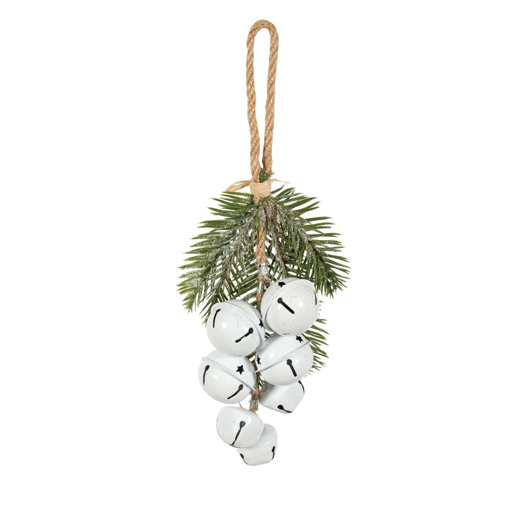 ORN-WHT BELLS/SPRUCE  (XMAS24)