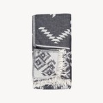 Pokoloko Turkish Towel - Reversible Geometic - Black