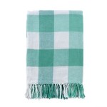 Indaba Trading Ltd. Gingham Picnic Throw Turquoise