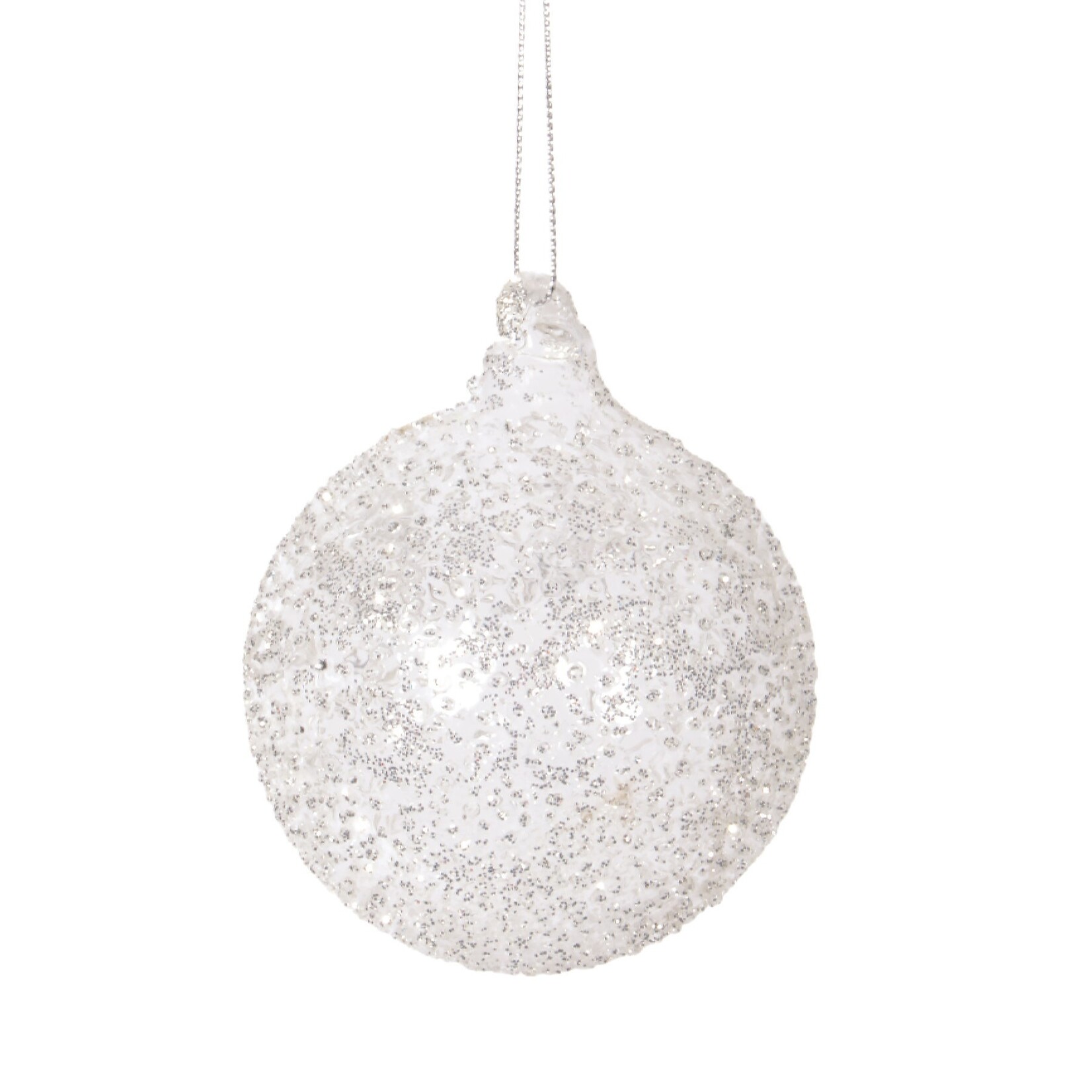 Rosemary and Thyme ORNAMENT-BALL GLASS ICE(XMS23)