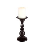 Rosemary and Thyme CNDLHLDR-PILLAR BLK 9"(XMAS23)