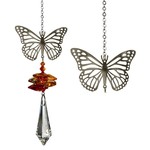 Woodstock Wind Chimes CRYSTAL FANTASY - BUTTERFLY