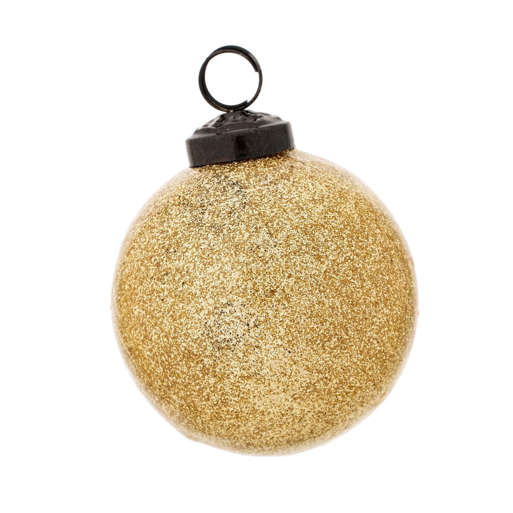 Indaba Glitter Ball Ornament S, Gold