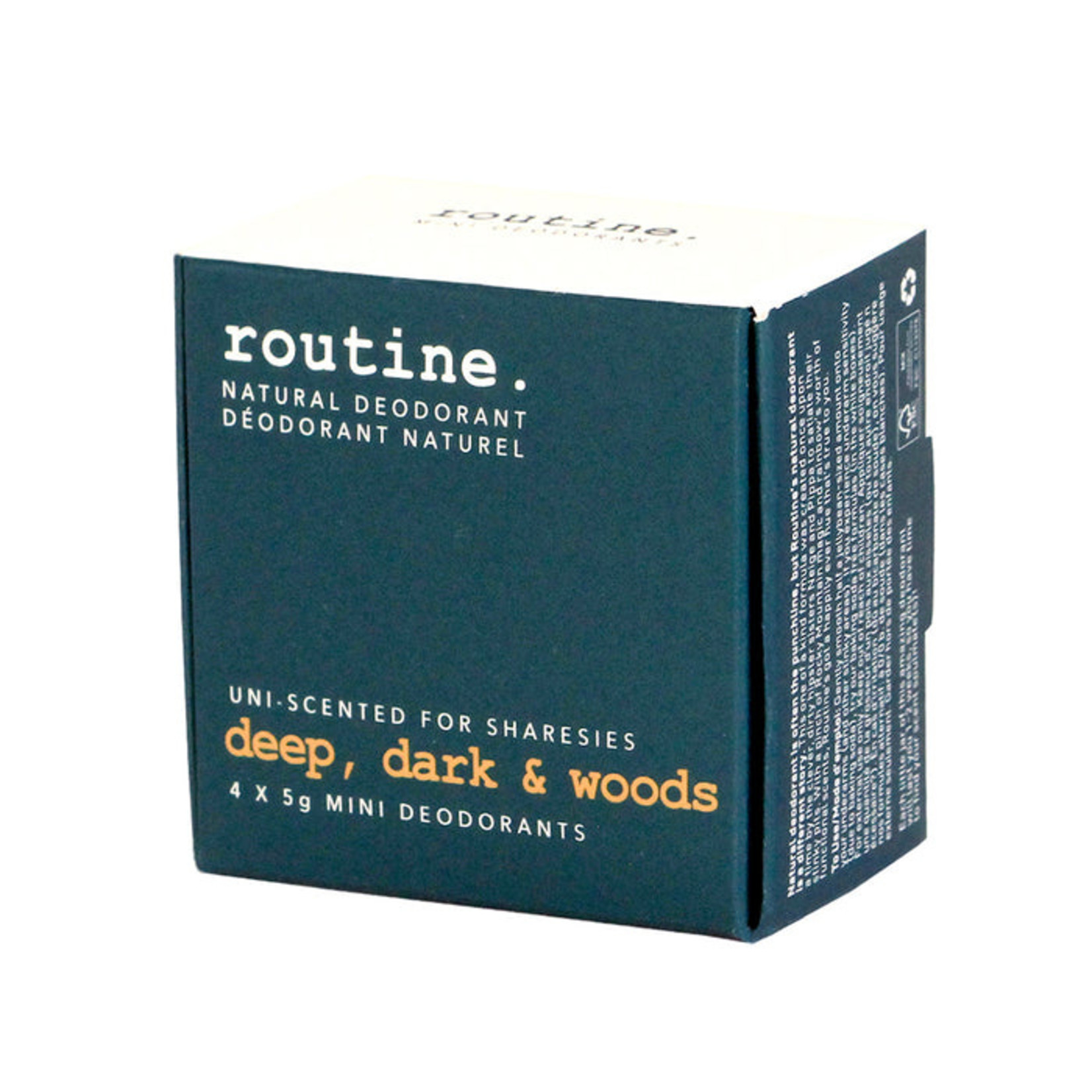 Routine Natural Scents Deep, Dark& Woods mini pack