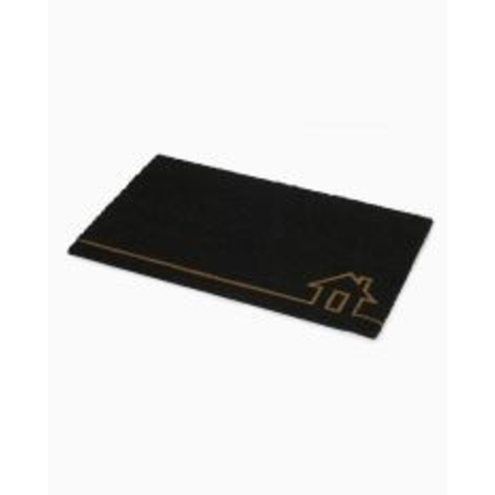 Fab Habitat Home View Black Door mat