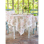 April Cornell Meridian Linen Tablecloth Cream 54x54