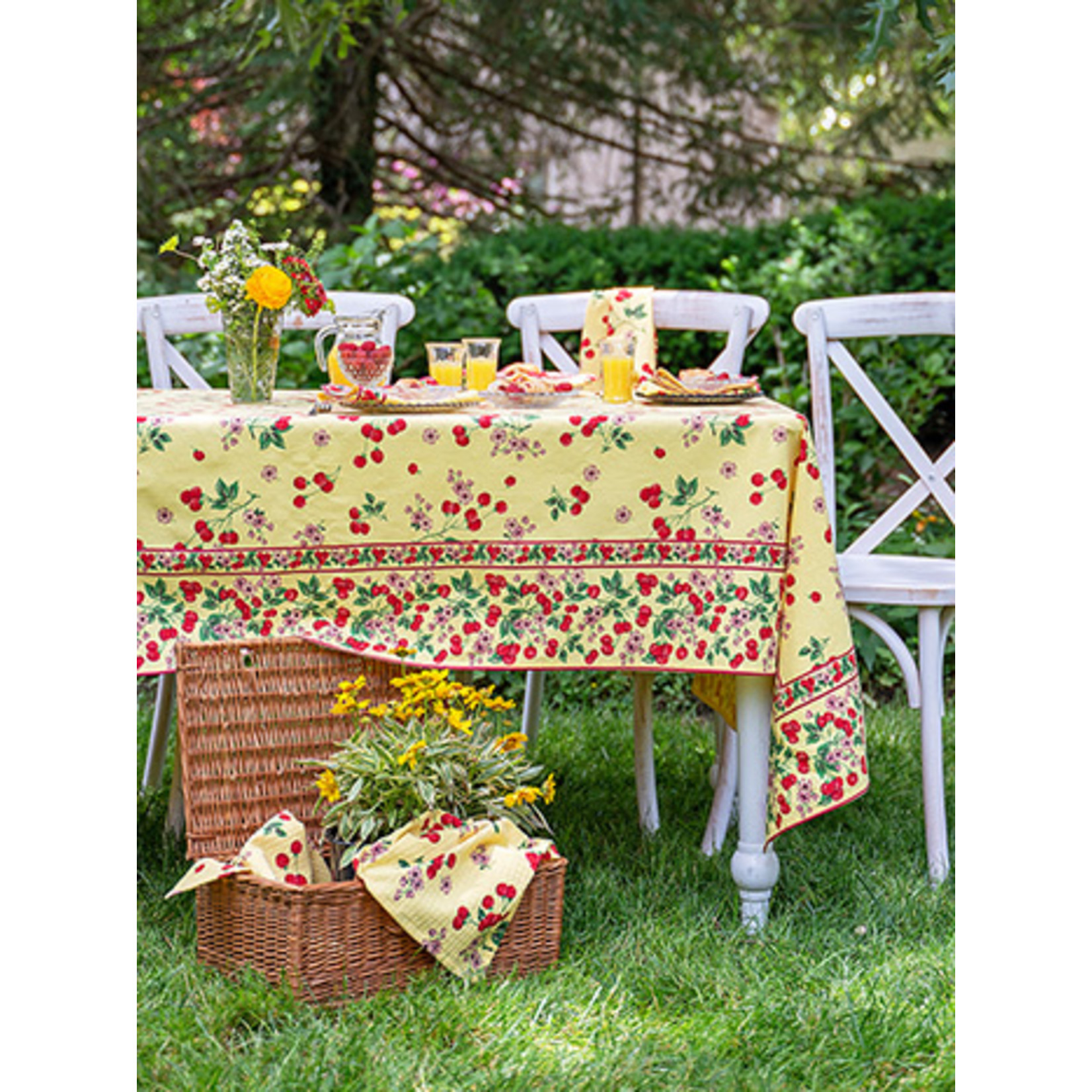 April Cornell Marmalade Tablecloth Yellow 36x36