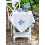 April Cornell Blueberry Embroidery Tea Cloth 36x36