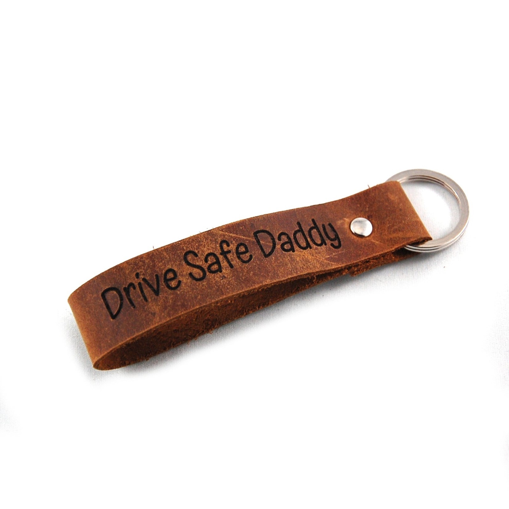 Fearless hART Stamped Leather Keychain