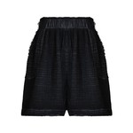 Pokoloko Crinkle Relaxed Shorts - One-Sized - Black