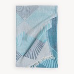 Pokoloko Towel Fan Motif Cerulean Blue