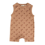 Parade Organics Signature Tank Romper Cinnamon Palms